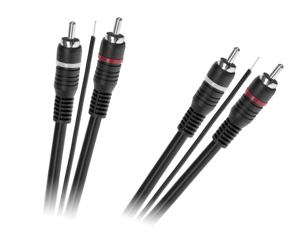 2 RCA–2 RCA kabelis su valdymo gysla
