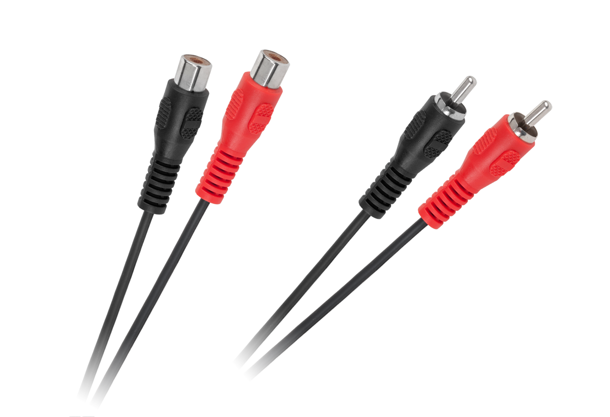 2 RCA kištukų–2 RCA lizdų kabelis, 3 m