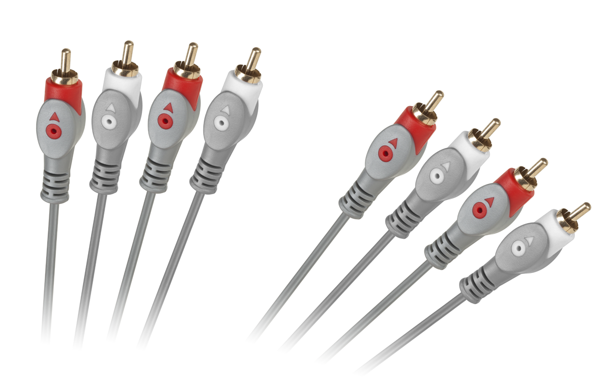 4 RCA–4 RCA kabelis, 1,8 m