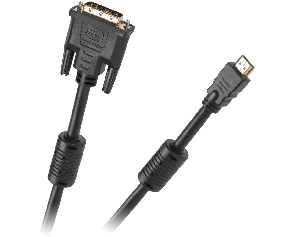 DVI–HDMI kabelis, 5 m, paauksuotas, v1.3b