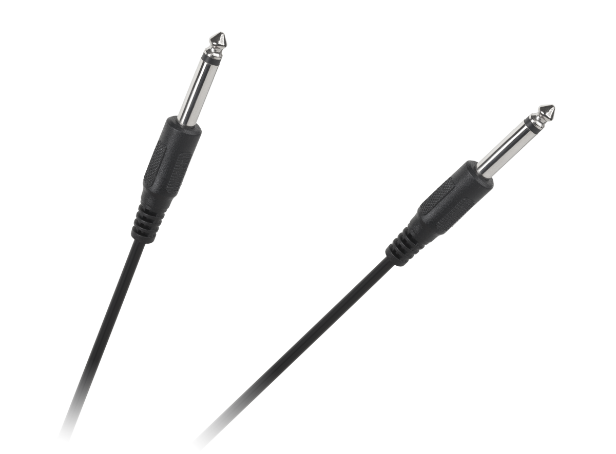 6,3 mm jack–6,3 mm jack mono kabelis, 2 m