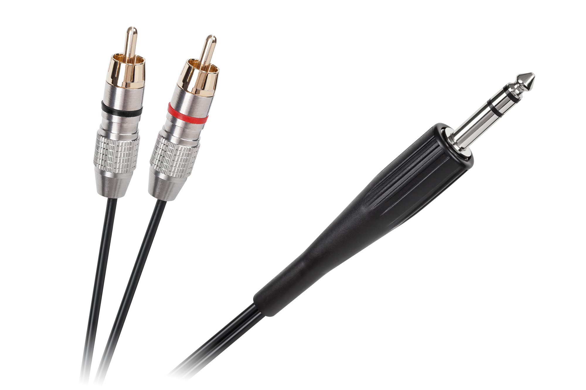 6,3 mm stereofoninio JACK–2 RCA kabelis, 3 m