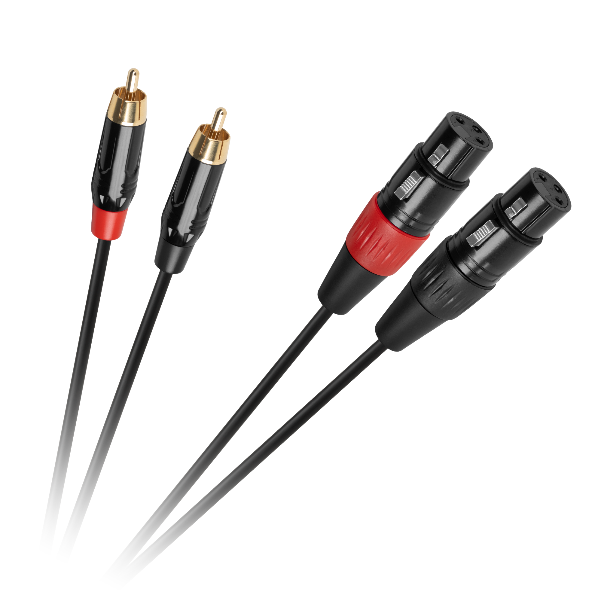 Cabletech XLR–2 RCA jungiamasis kabelis, 1 m