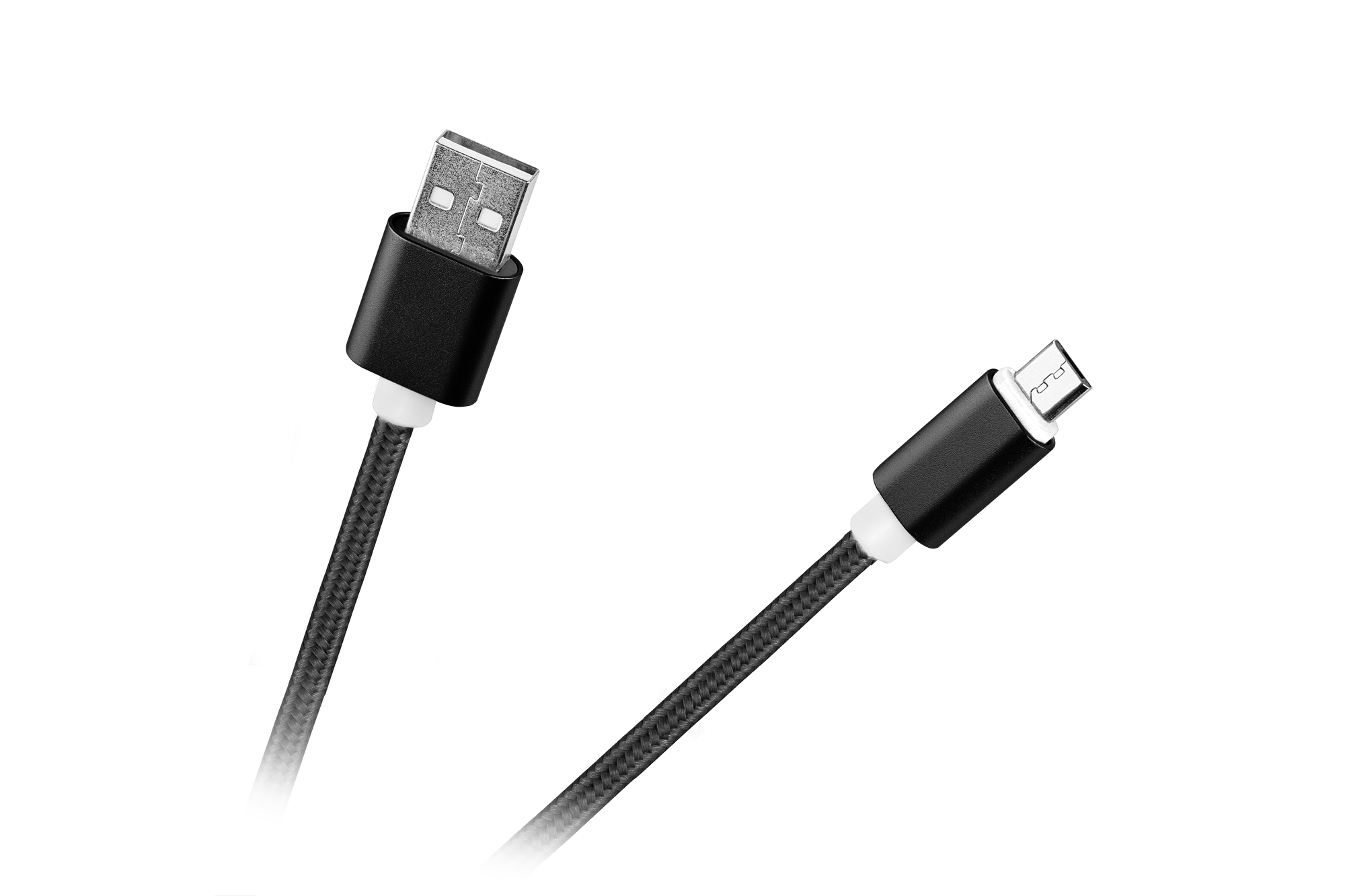 Нейлоновый кабель M-Life USB – micro USB, чёрный, 1 м