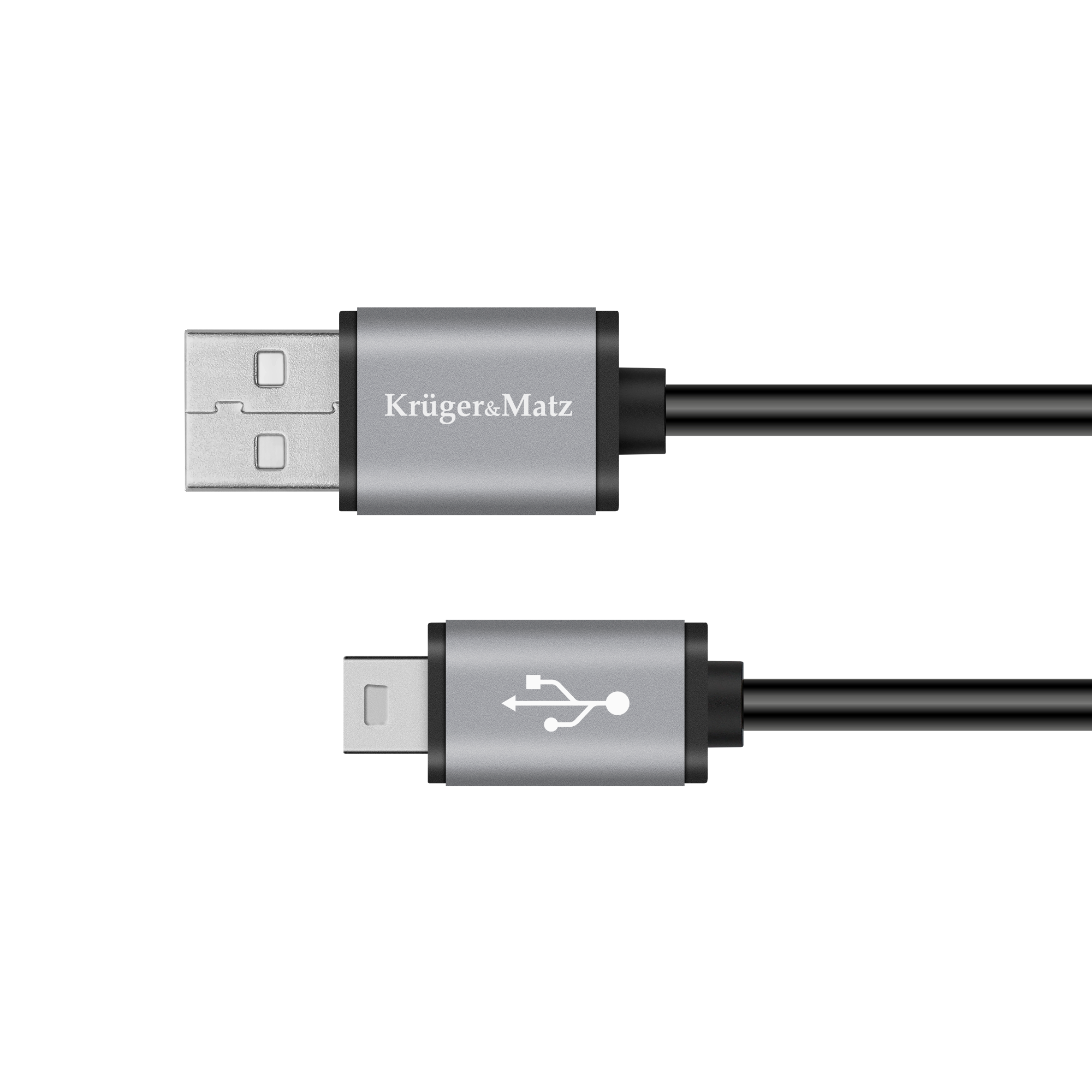 Kruger&Matz Basic USB – mini USB kabelis, 1 m