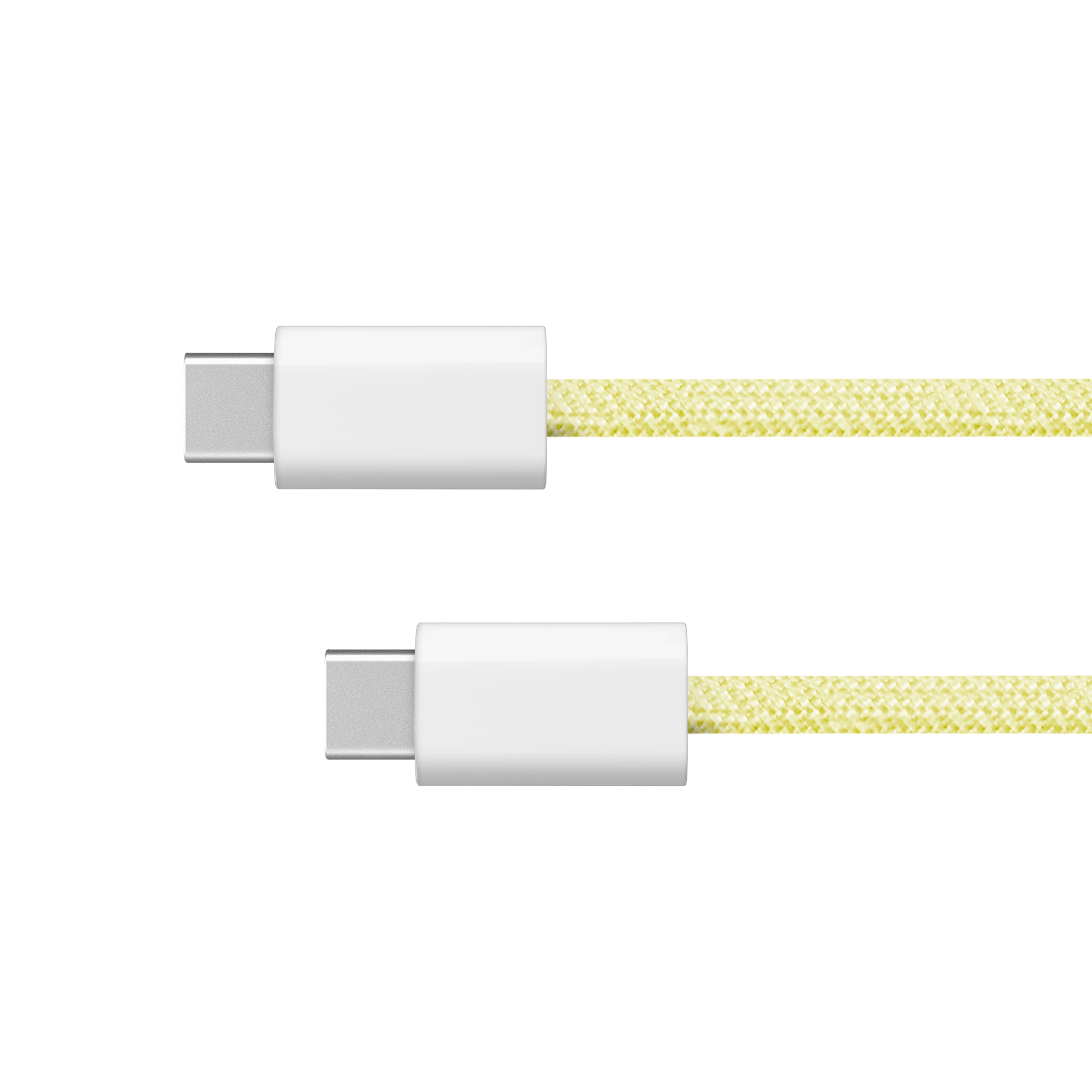 Krüger&Matz Basic USB-C–USB-C laidas, 60 W, 1,5 m, geltonas