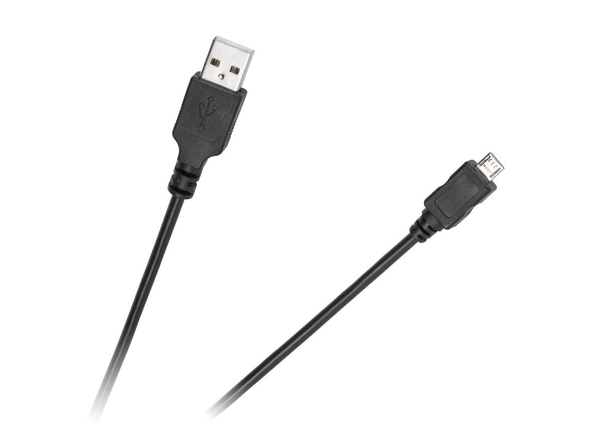 Cabletech Standard USB–micro-USB kabelis, 0,2 m