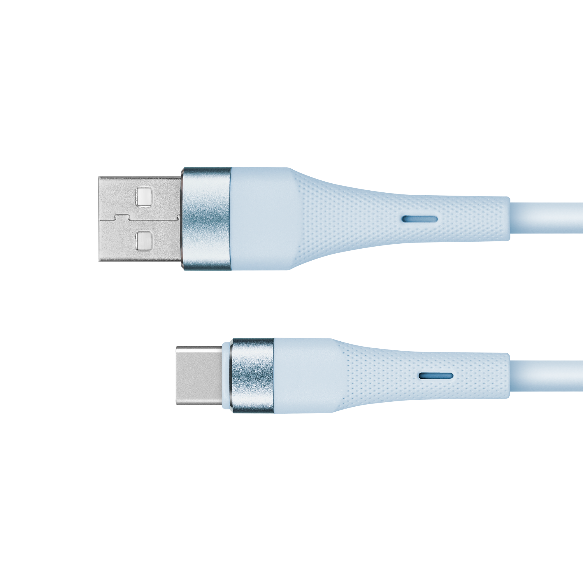 Kruger&Matz Basic silikoninis USB–USB-C laidas, 1 m, mėlynas