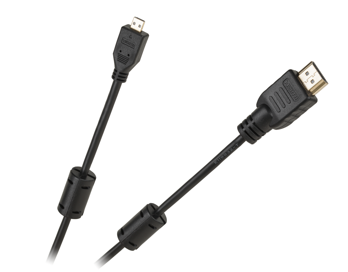 Cabletech Economic HDMI A tipo kištuko–Micro HDMI D tipo kištuko kabelis