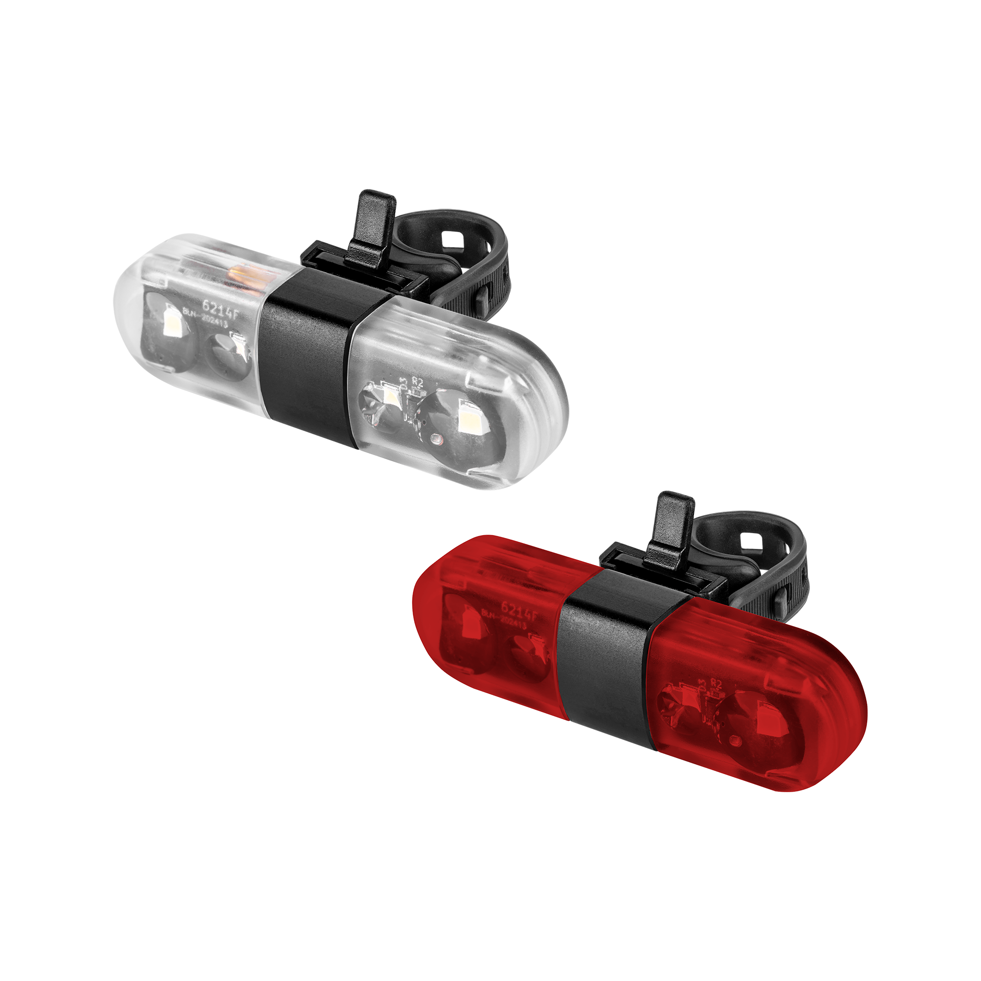Dviračio žibintų rinkinys su USB kabeliu