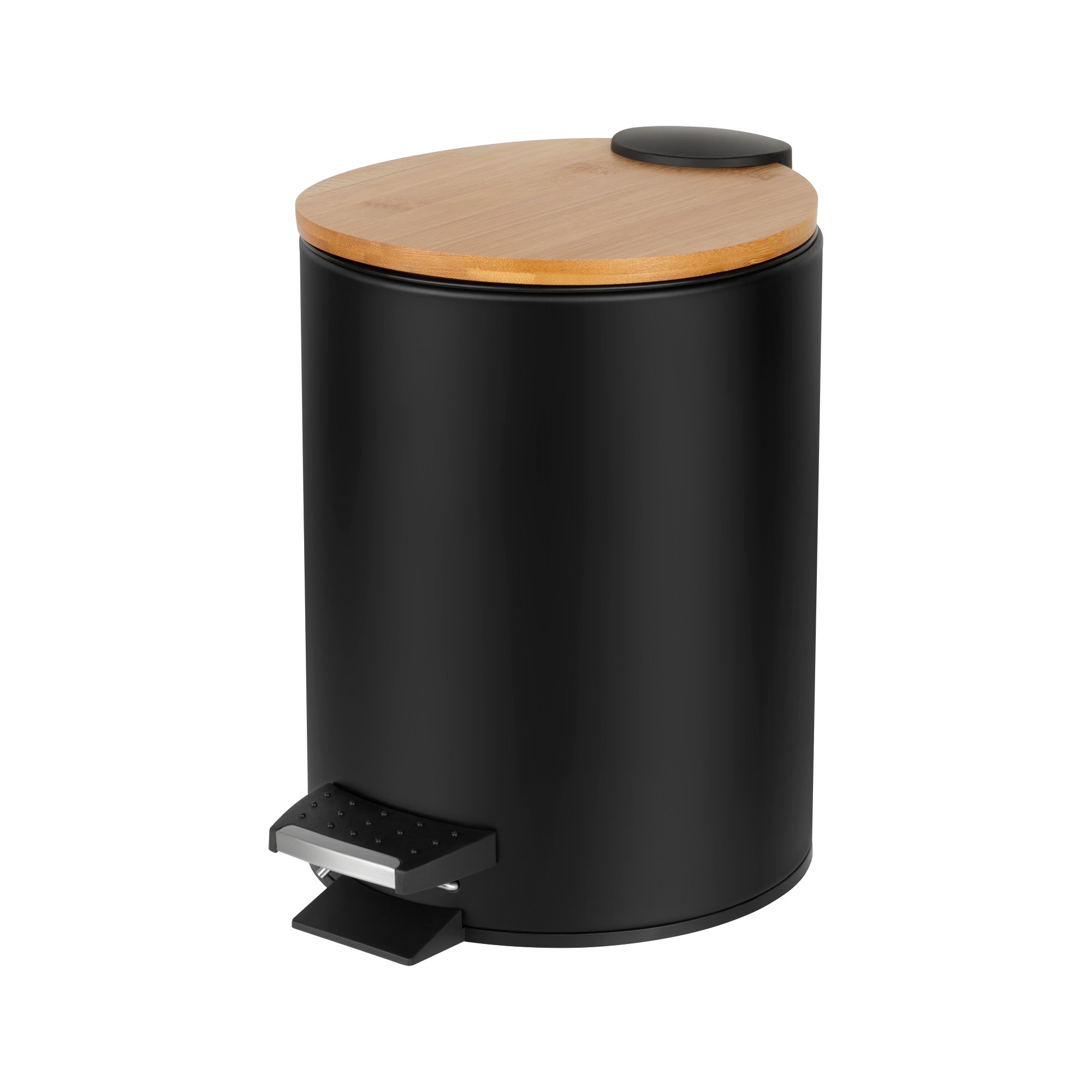 Bathroom waste bin, 3 L, black
