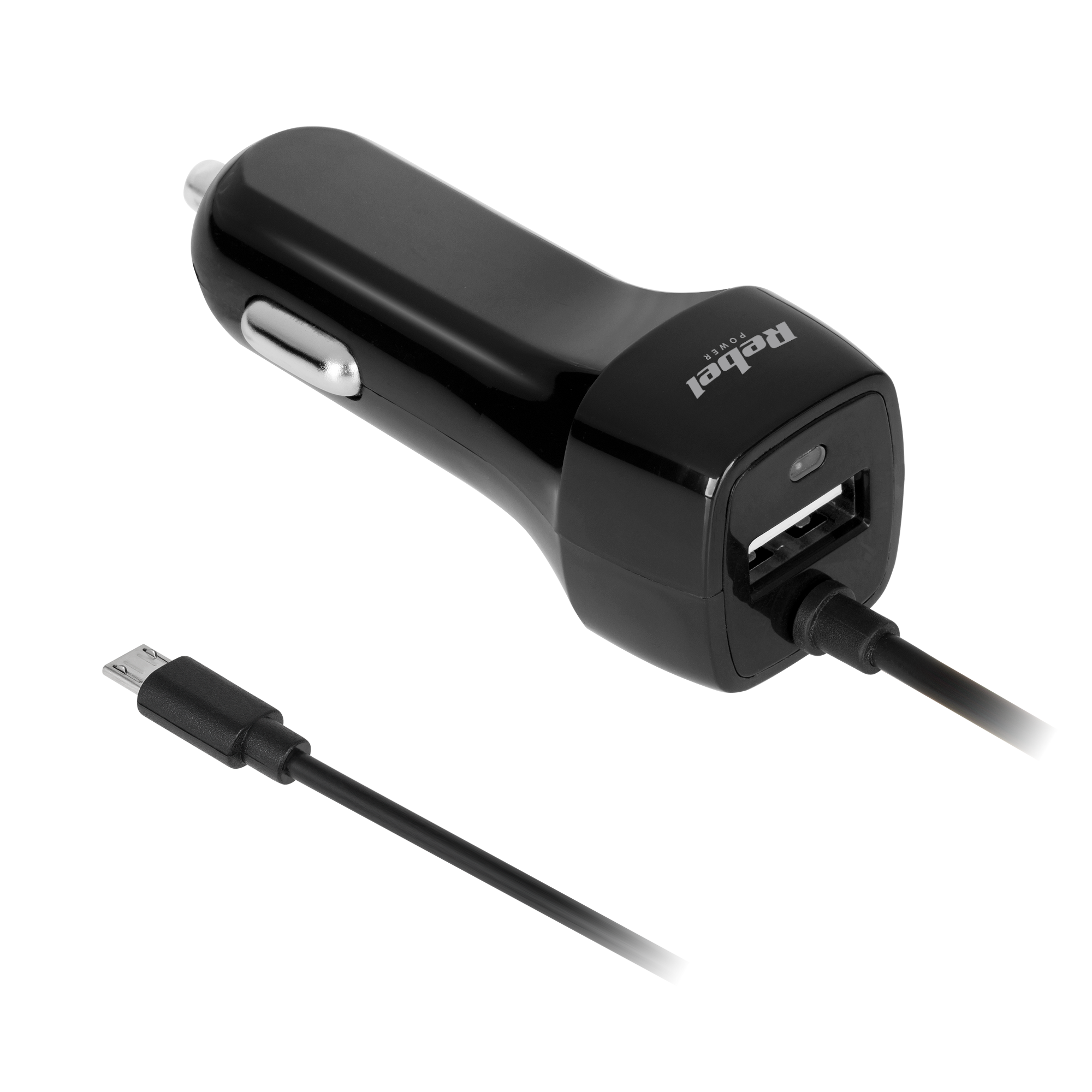 Rebel automobilinis micro-USB įkroviklis