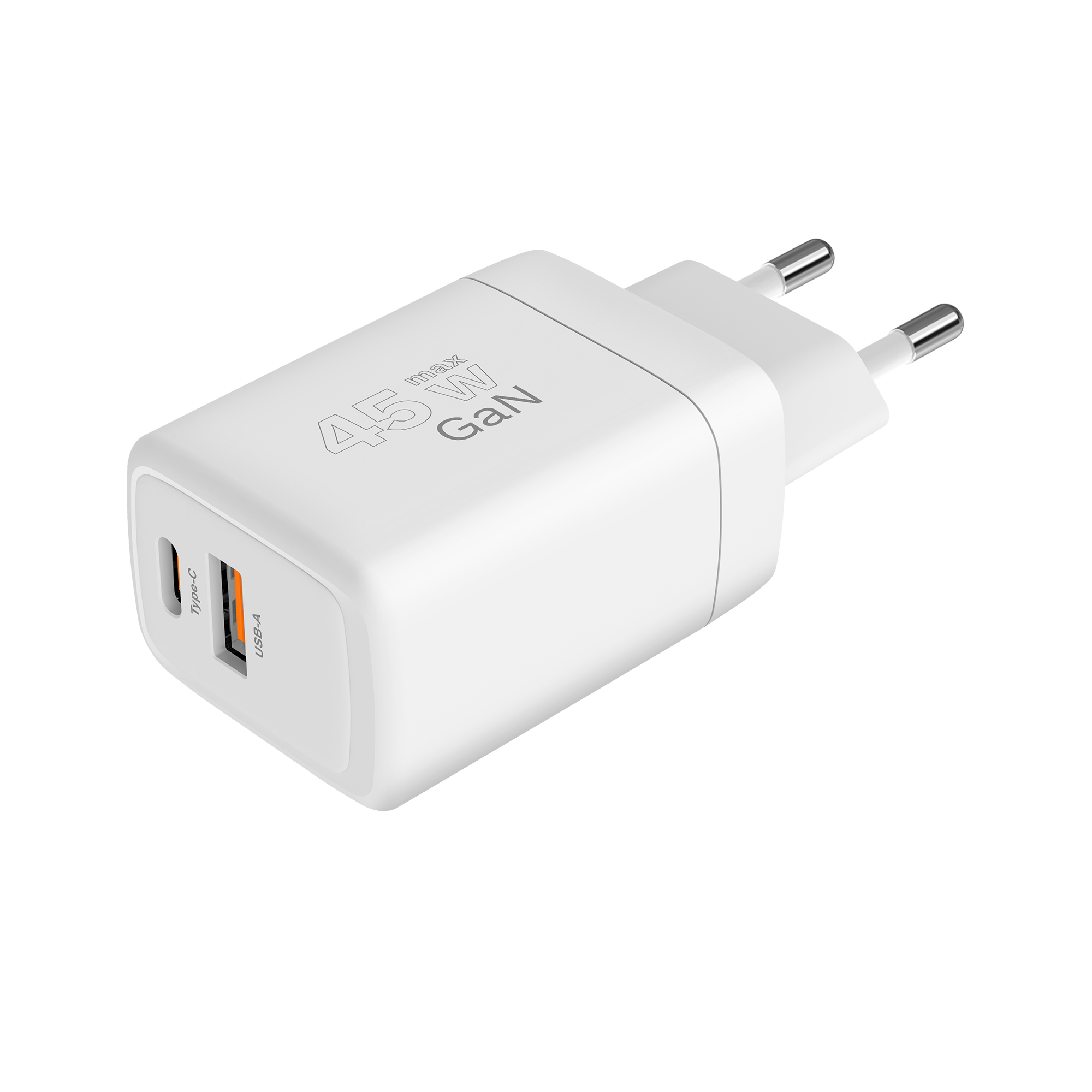 Kruger&Matz 45 W GaN tinklo įkroviklis su Power Delivery ir Quick Charge