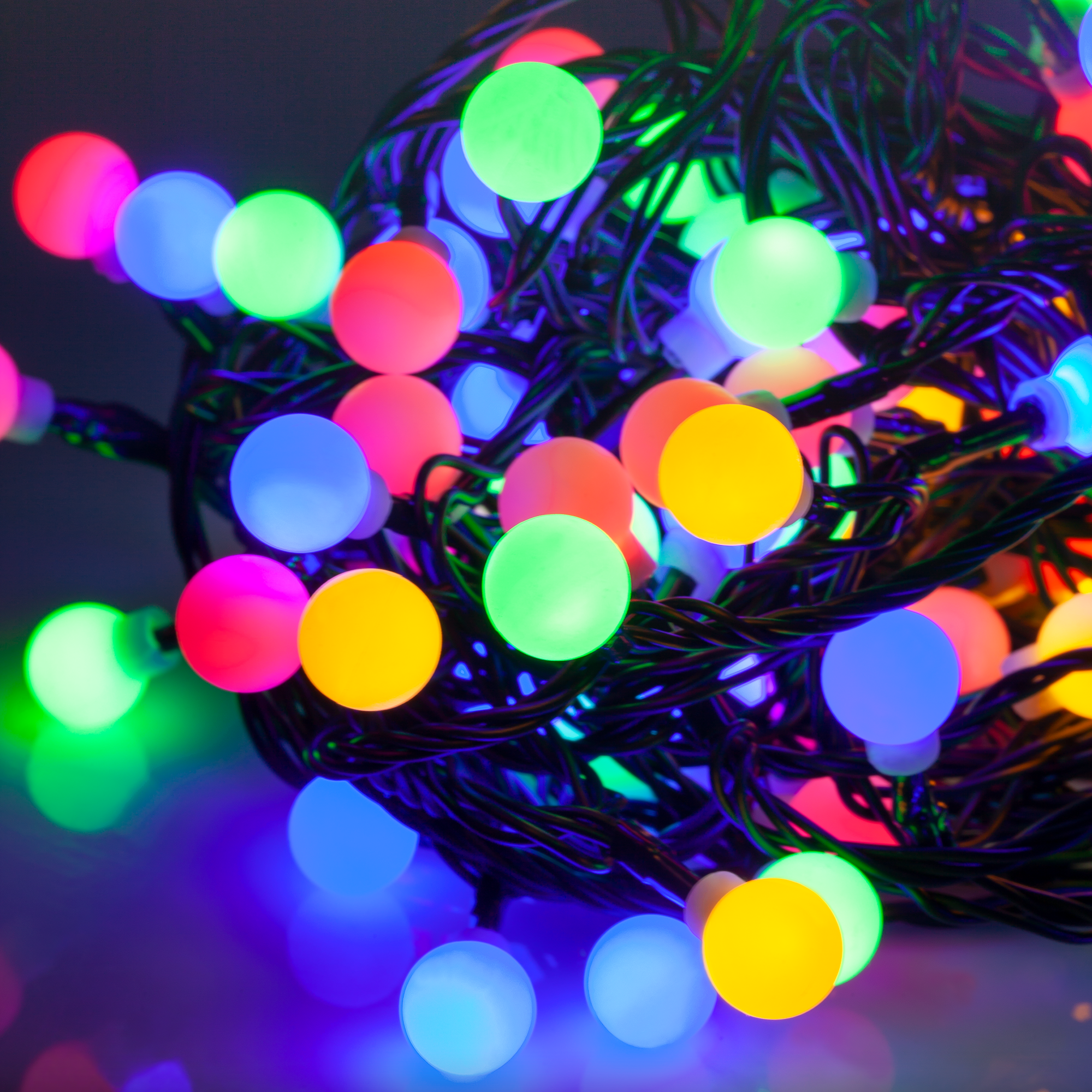 Rebel outdoor LED Christmas lights, 10 m, RGB, selectable lighting modes