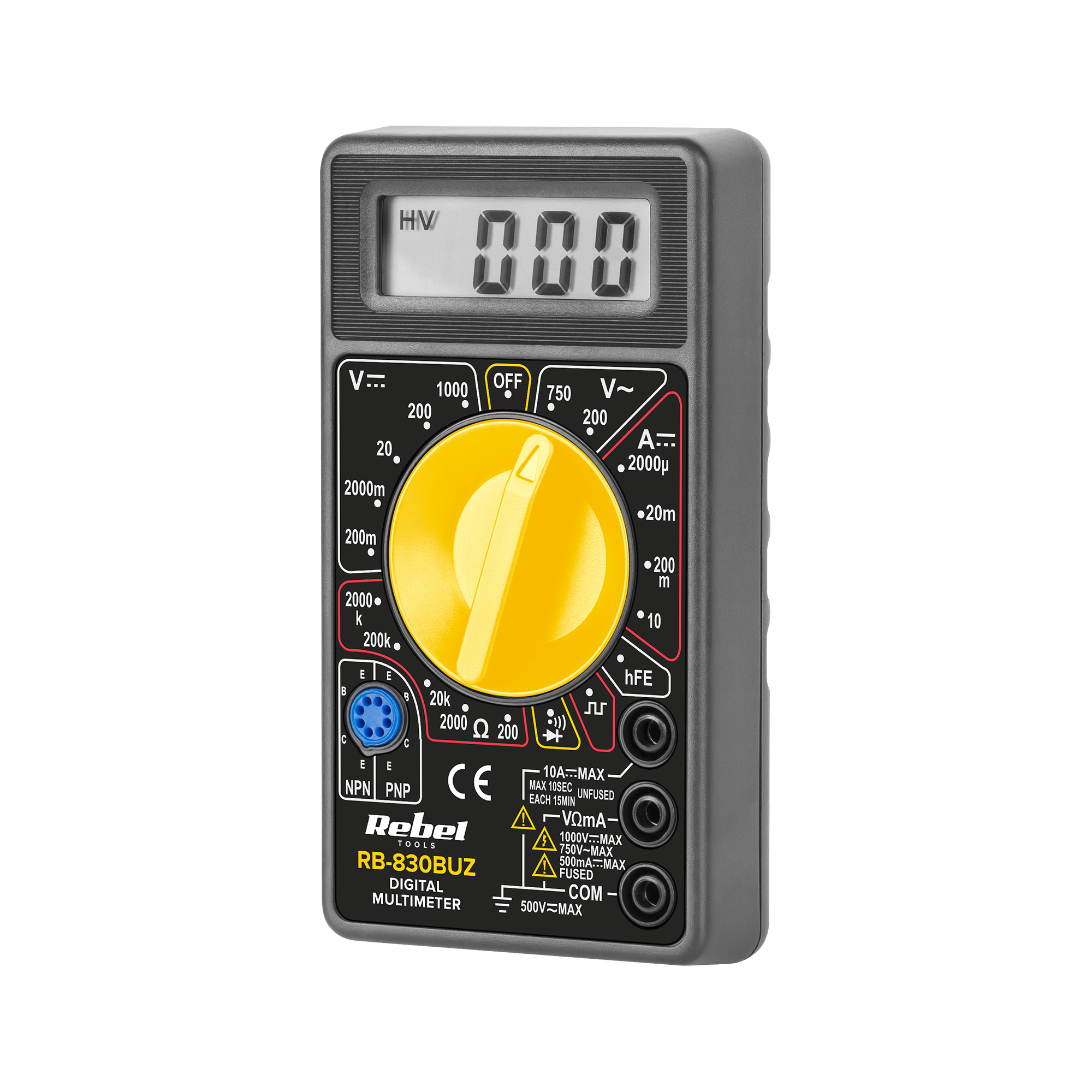 Skaitmeninis multimetras REBEL RB-830BUZ