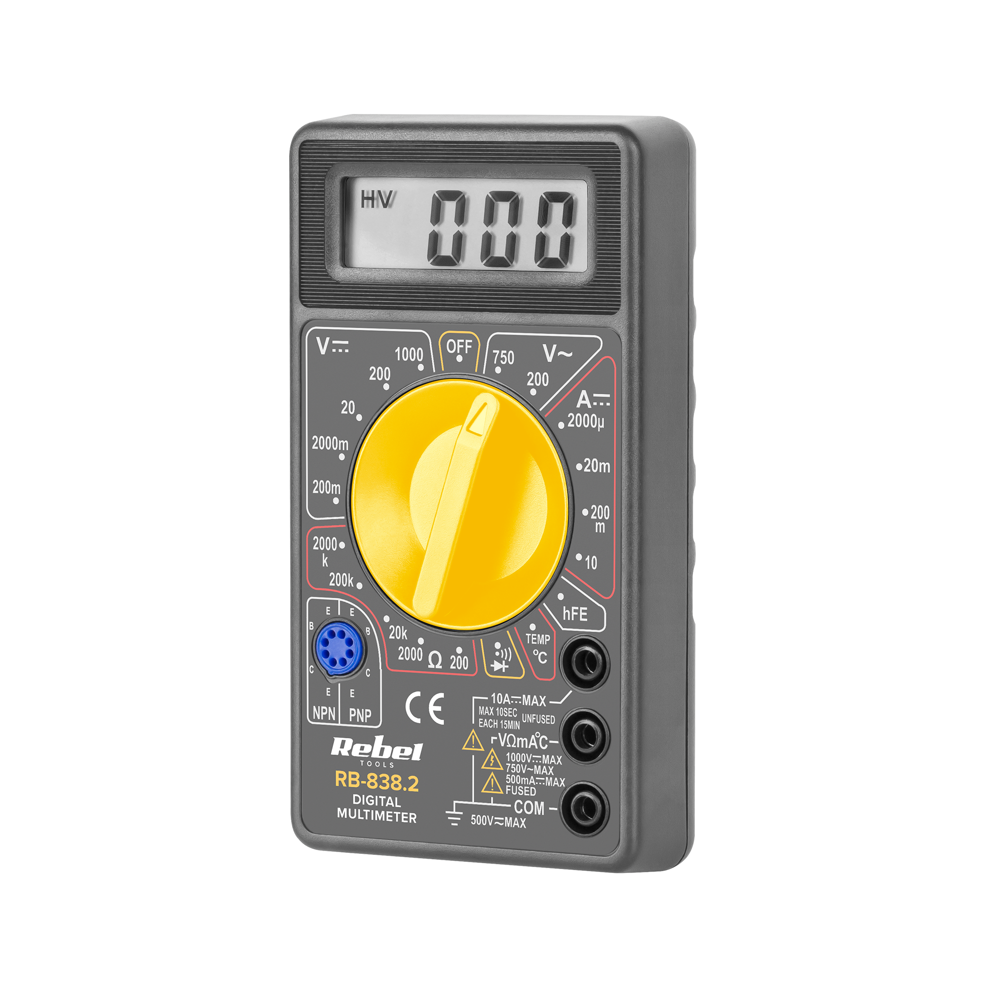 REBEL RB838 v.2 skaitmeninis multimetras