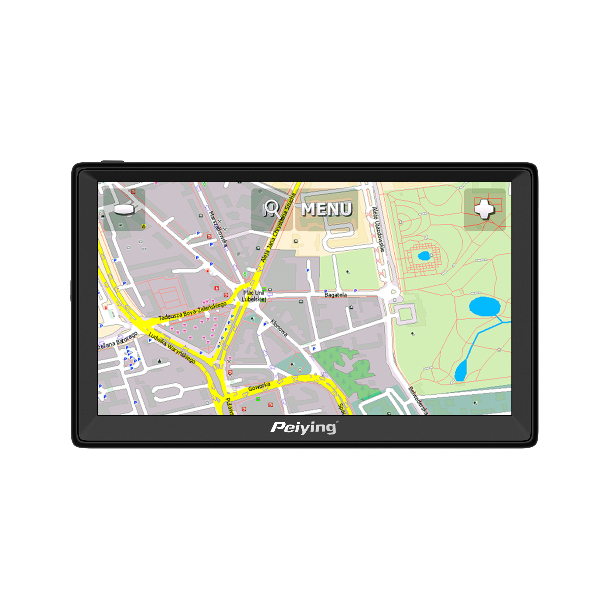 Peiying Alien PY-GPS9000 GPS navigatorius su ES žemėlapiu