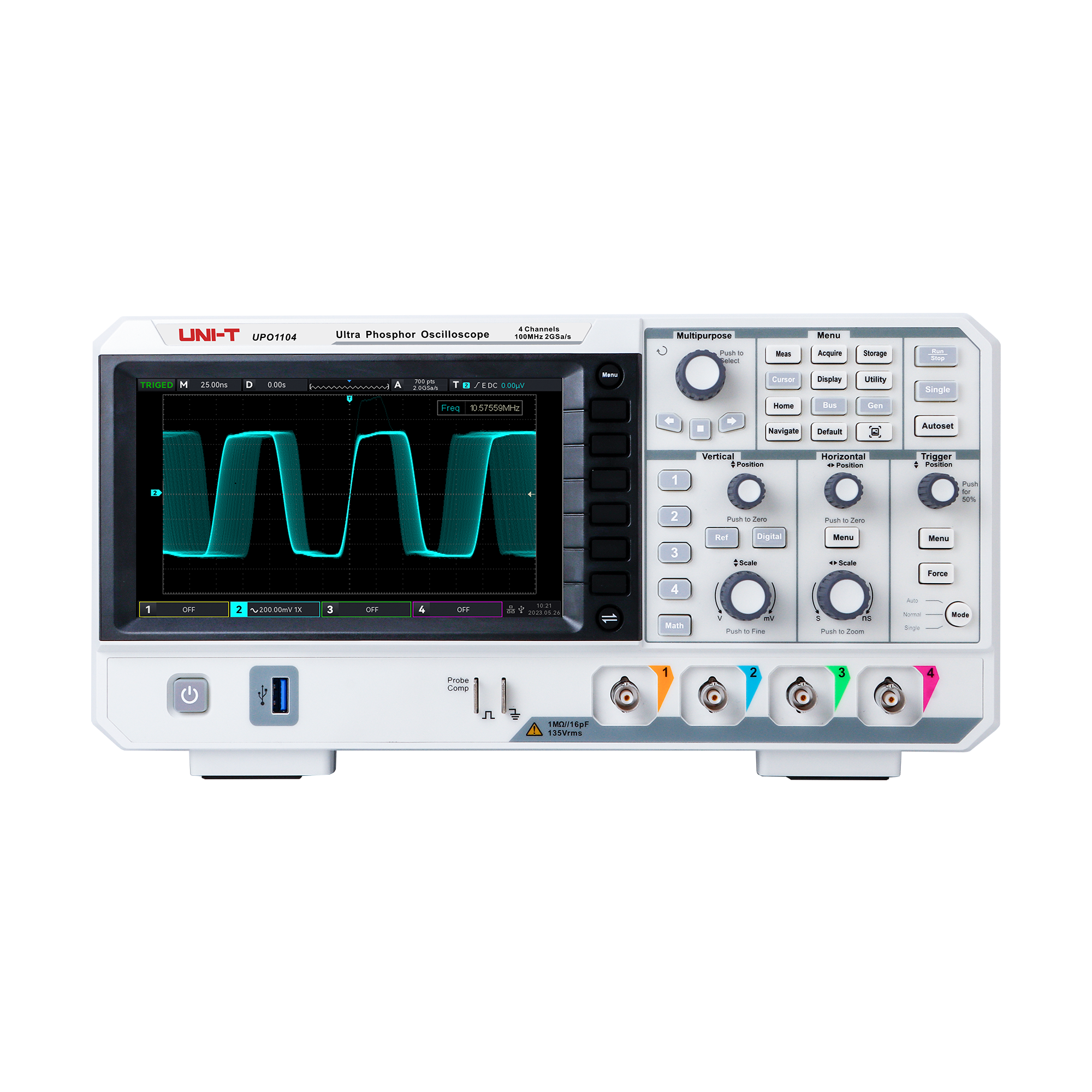 Uni-T UPO1104 osciloskopas