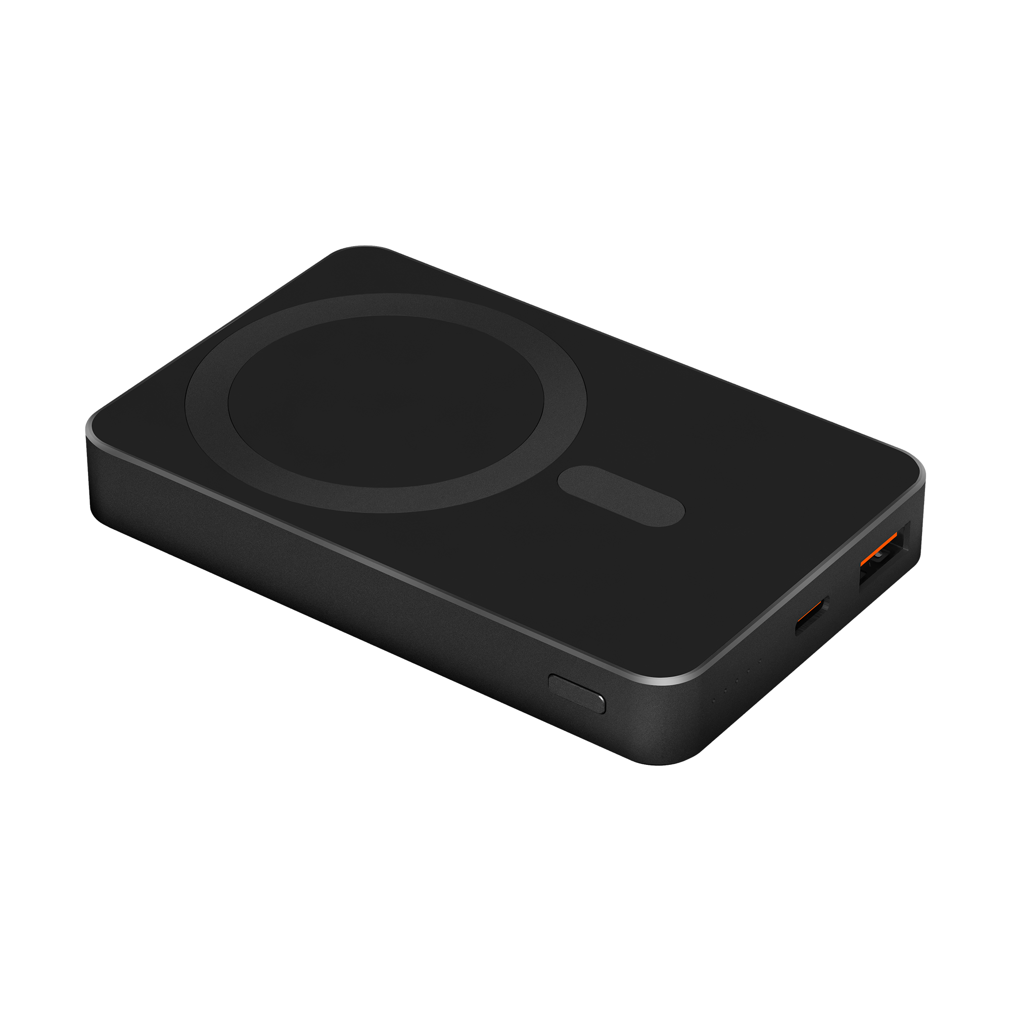 Krüger&Matz magnetinė belaidė išorinė baterija, 10000 mAh, juoda