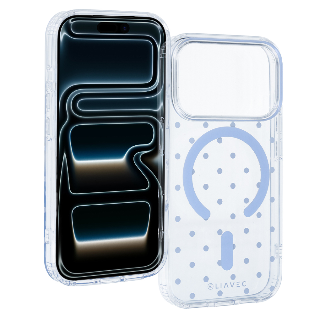 Liavec Bubble dėklas, skirtas „iPhone 18 Pro“ / „iPhone 17 Pro“, šviesiai mėlynas