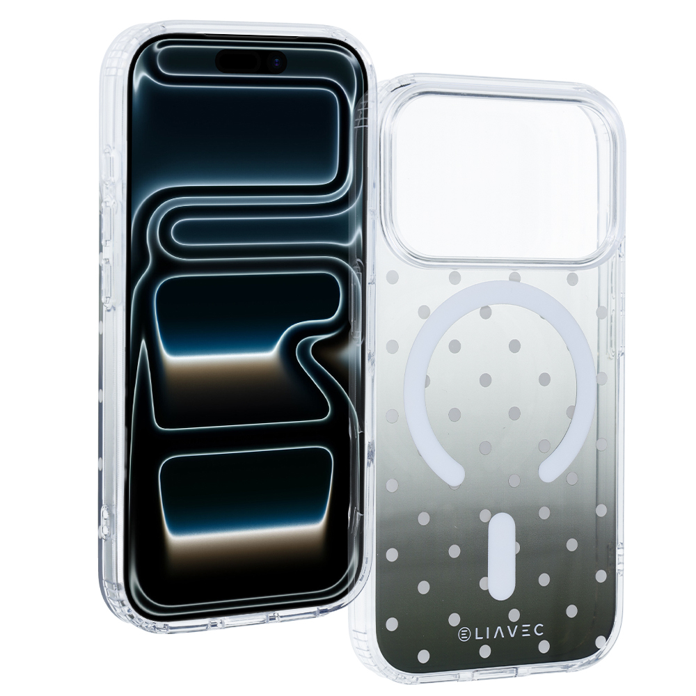 Liavec Bubble dėklas, skirtas „iPhone 18 Pro Max“ / „iPhone 17 Pro Max“, juodas