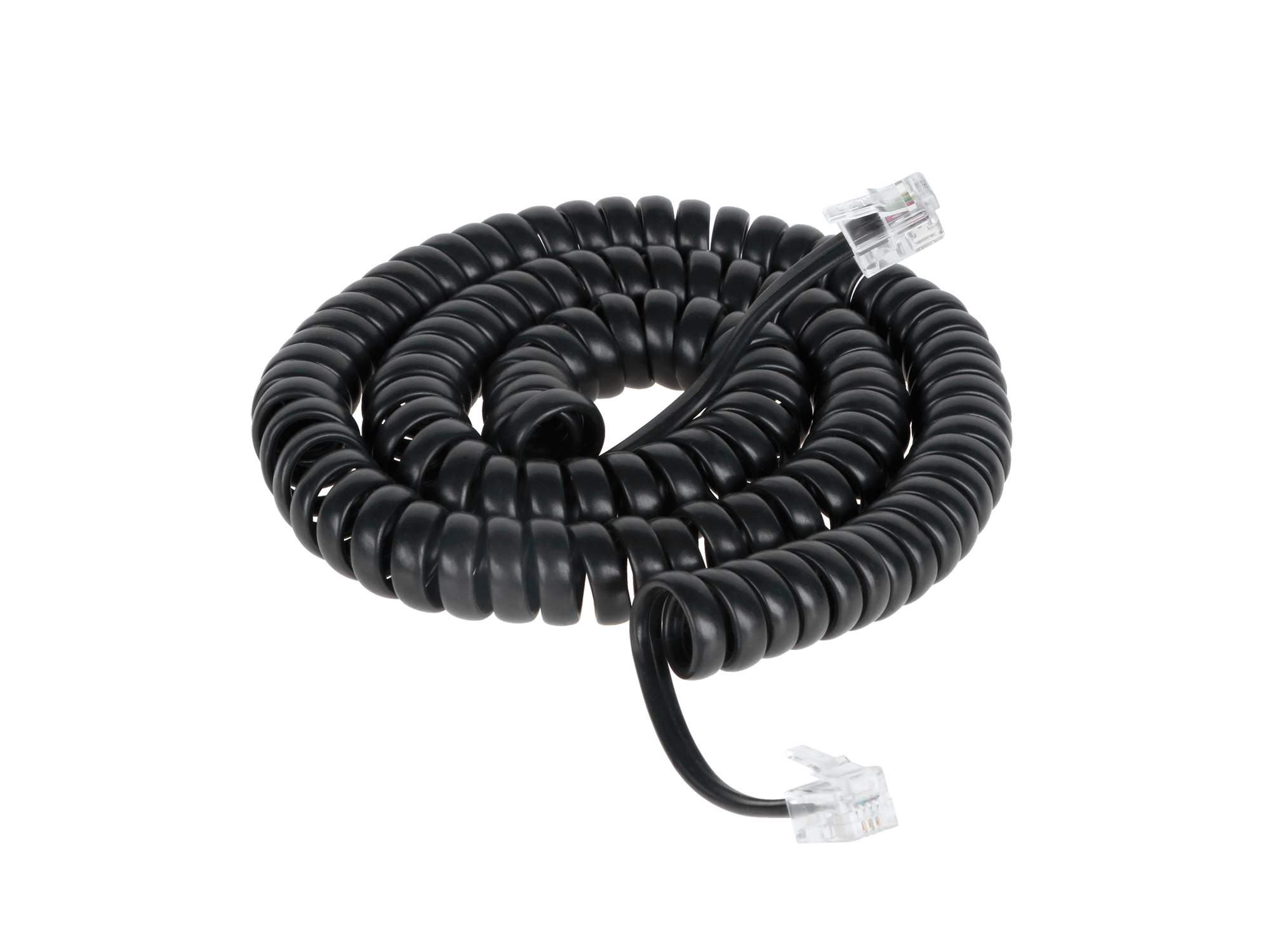 Telephone cable, 7 ft, black