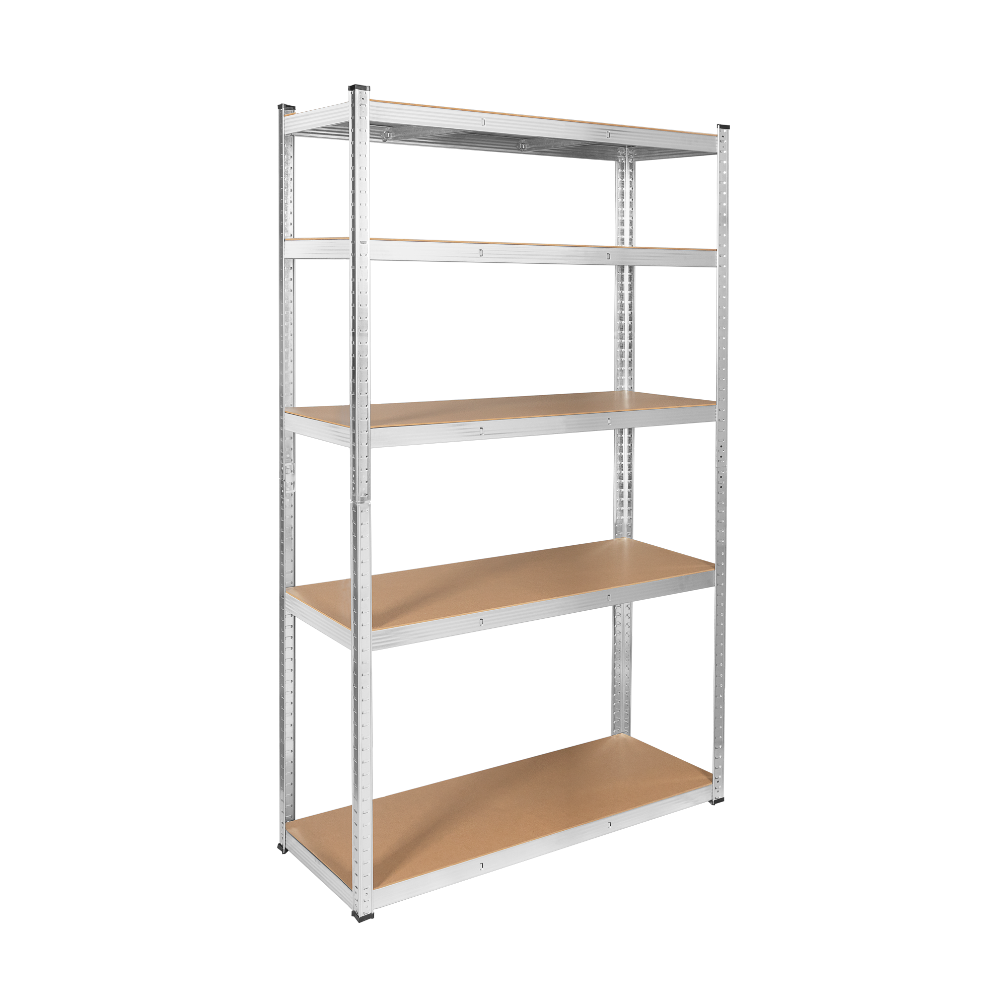 Rebel metalinis sandėliavimo stelažas, 205 x 120 x 45, sidabrinis