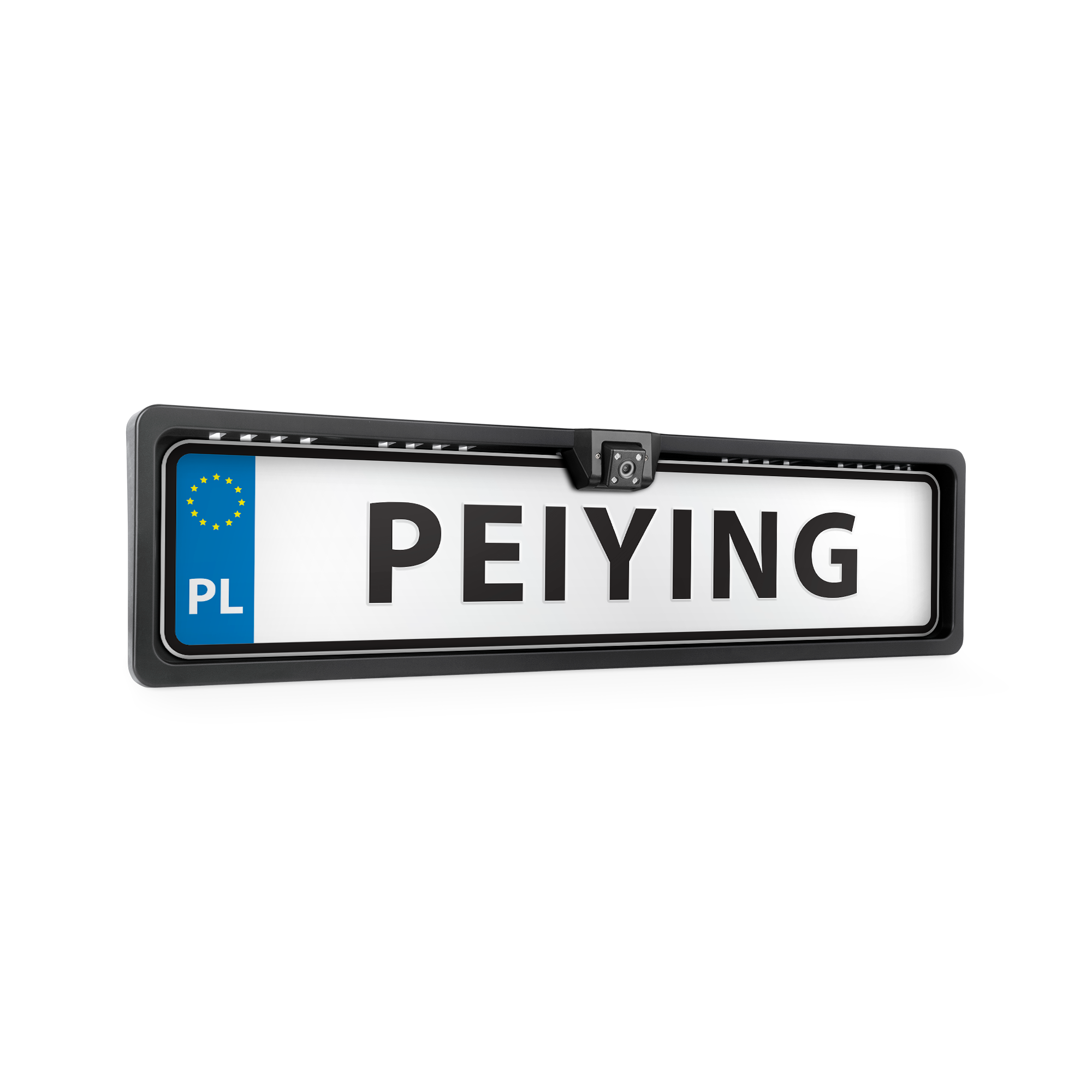 Peiying naktinio matymo automobilio galinio vaizdo kamera valstybinio numerio rėmelyje