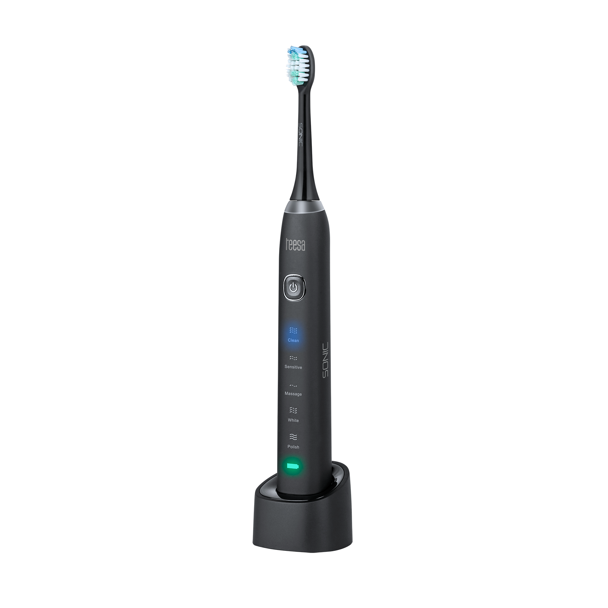 Garsinis dantų šepetėlis Teesa Sonic Black