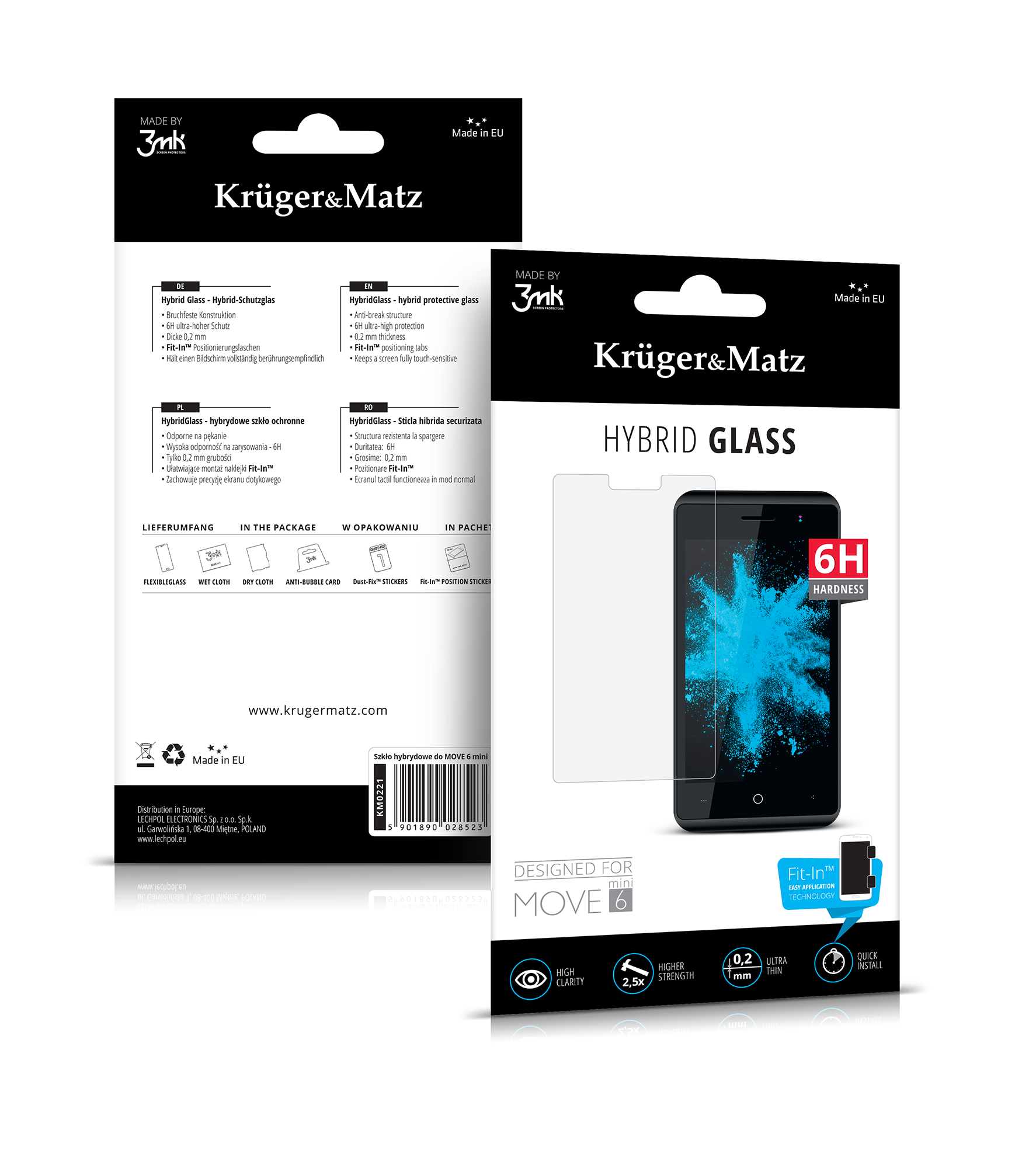 Kruger&Matz hibridinis stiklas Move 6 mini