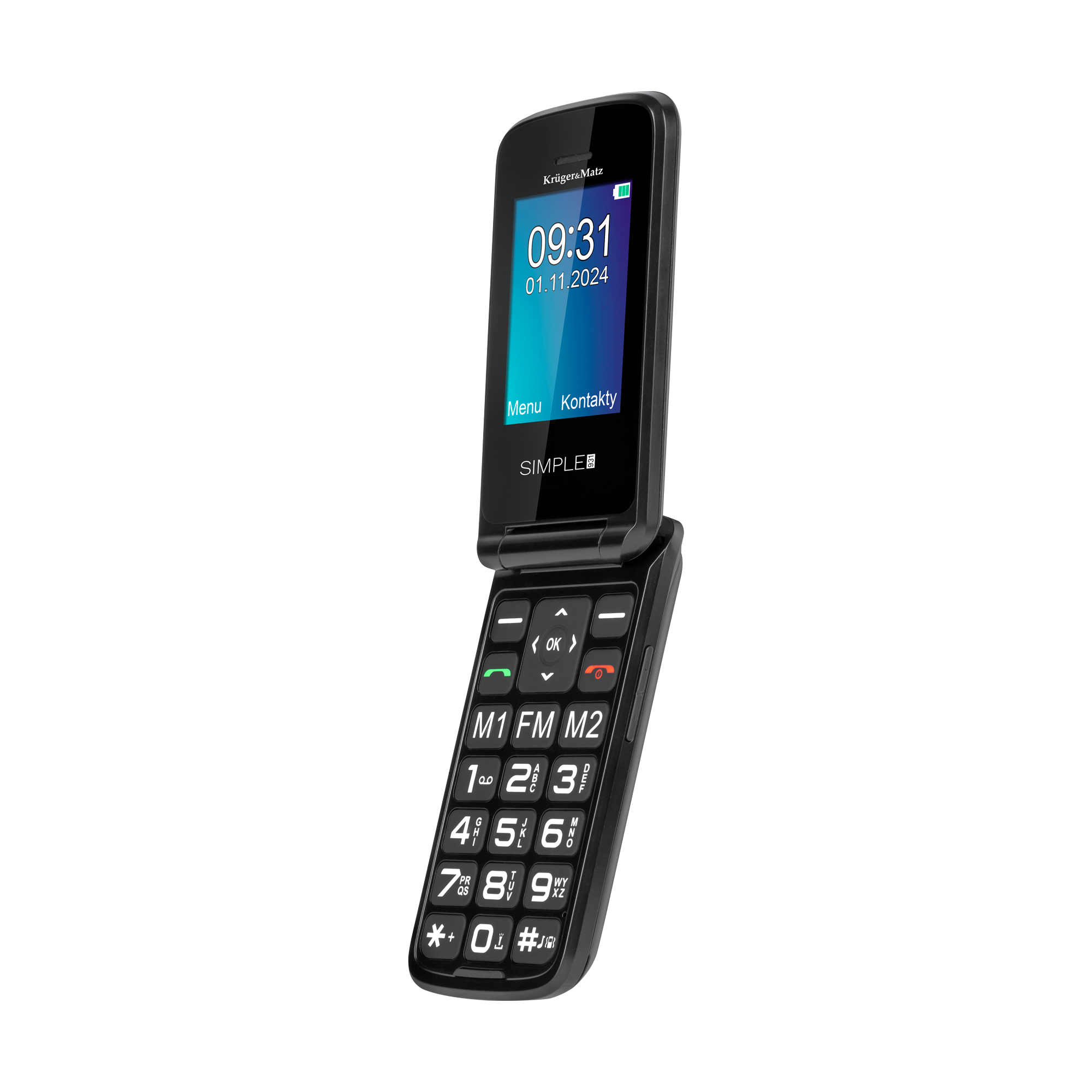 Krüger&Matz Simple 931 4G mobilusis telefonas senjorams