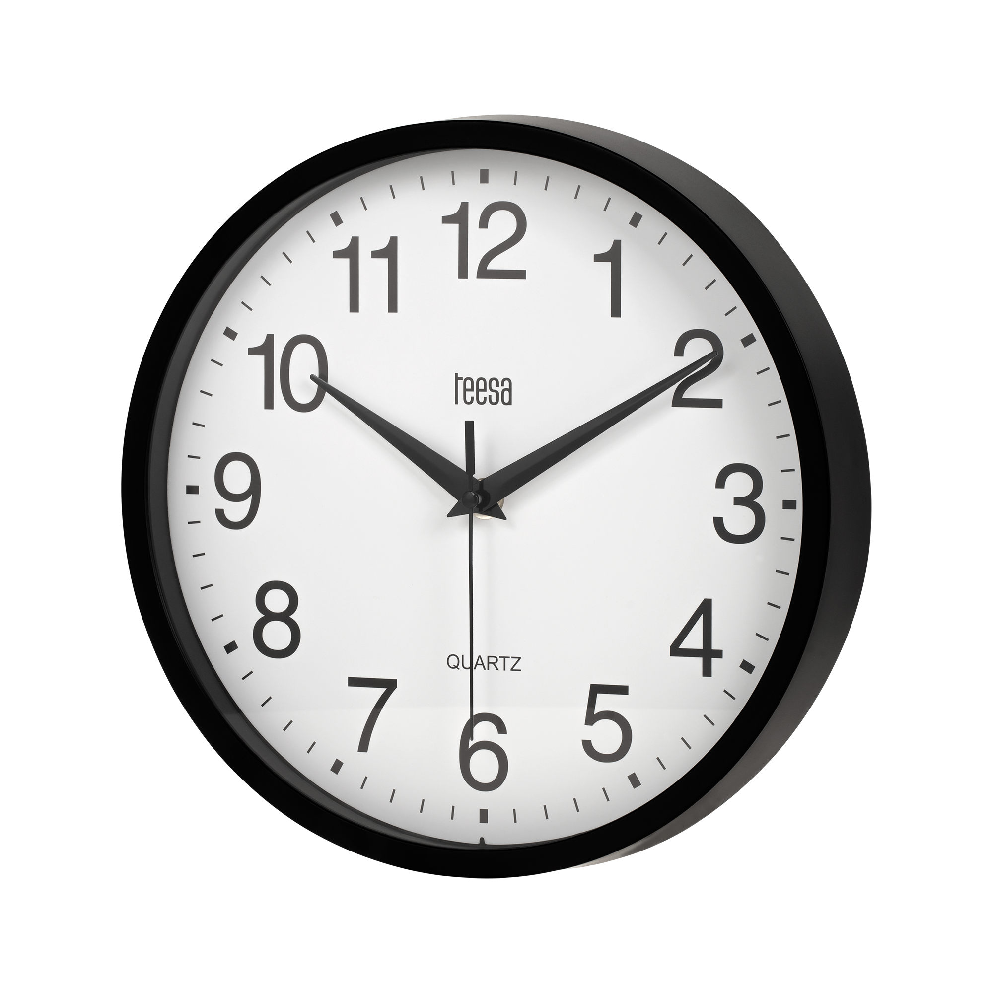 Wall clock, 25 cm, black
