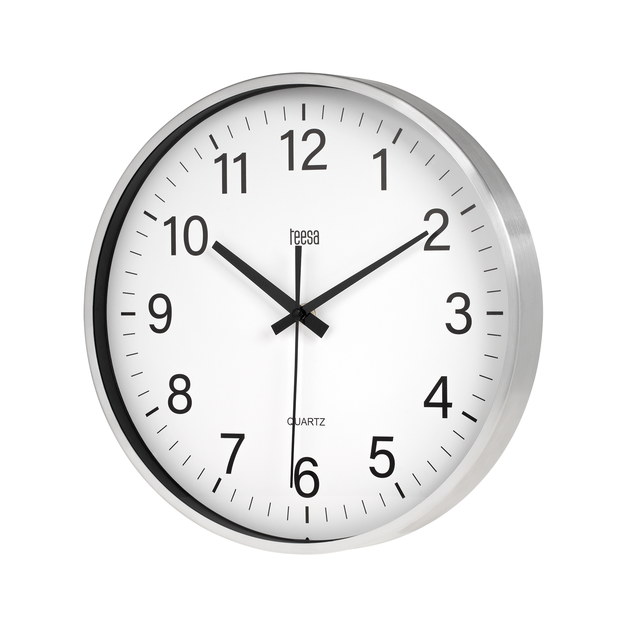 Wall clock, 30 cm, silver