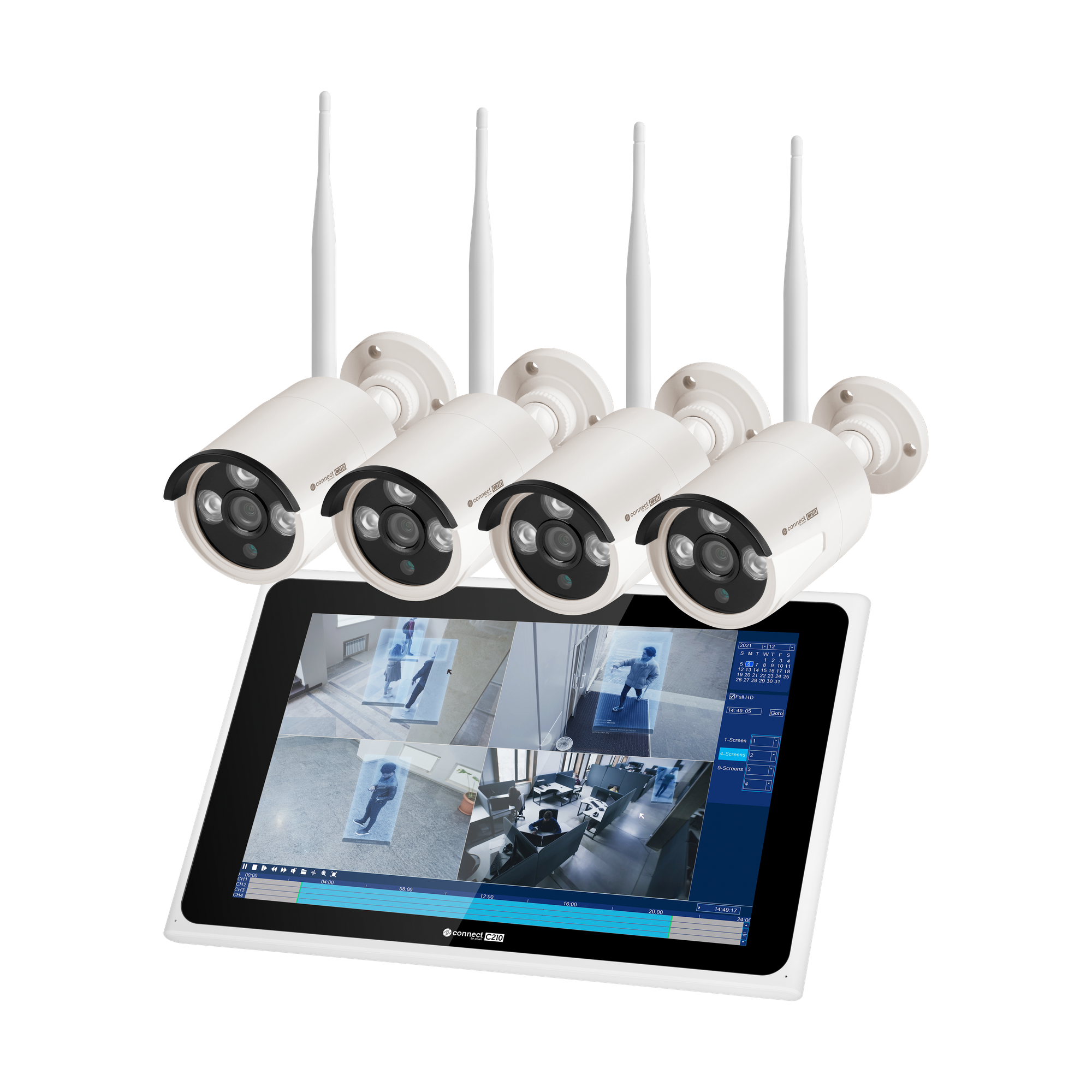 Kruger&Matz Connect C210 Tuya Wi-Fi vaizdo stebėjimo komplektas