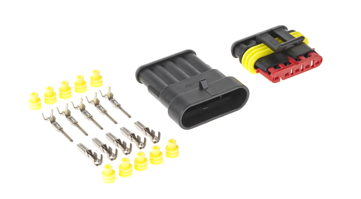 Superseal 1.5 sealed 5-pin automotive connector