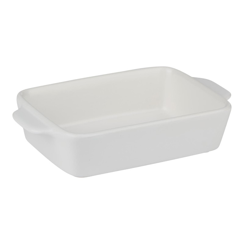 Alpina - Ceramic rectangular ovenproof dish 21.8x13.2x5 cm (baltas)