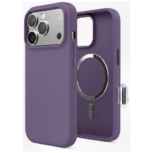 Dėklas "TM MagSafe Silicone" skirtas iPhone 17 Pro Max / Fog Purple /