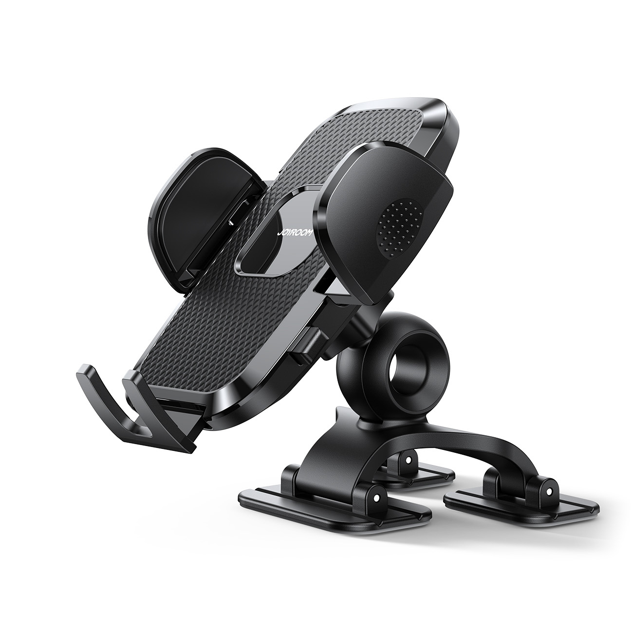 Joyroom JR-ZS259 spaustukinis automobilinis laikiklis su trimis reguliuojamomis atramomis – juodas