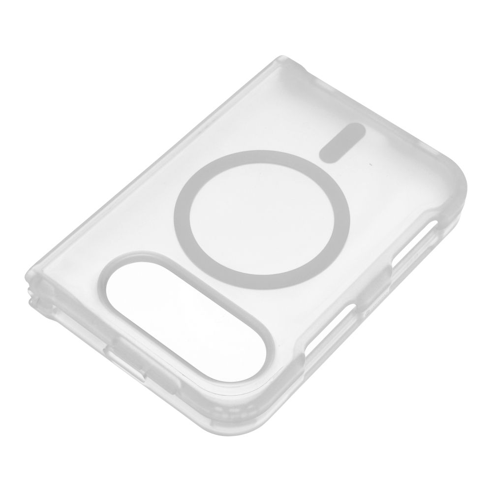 Skaidrus matinis Forcell F-Protect 4sD-i Smoke Hybrid Premium dėklas iPhone Duo, suderinamas su MagSafe