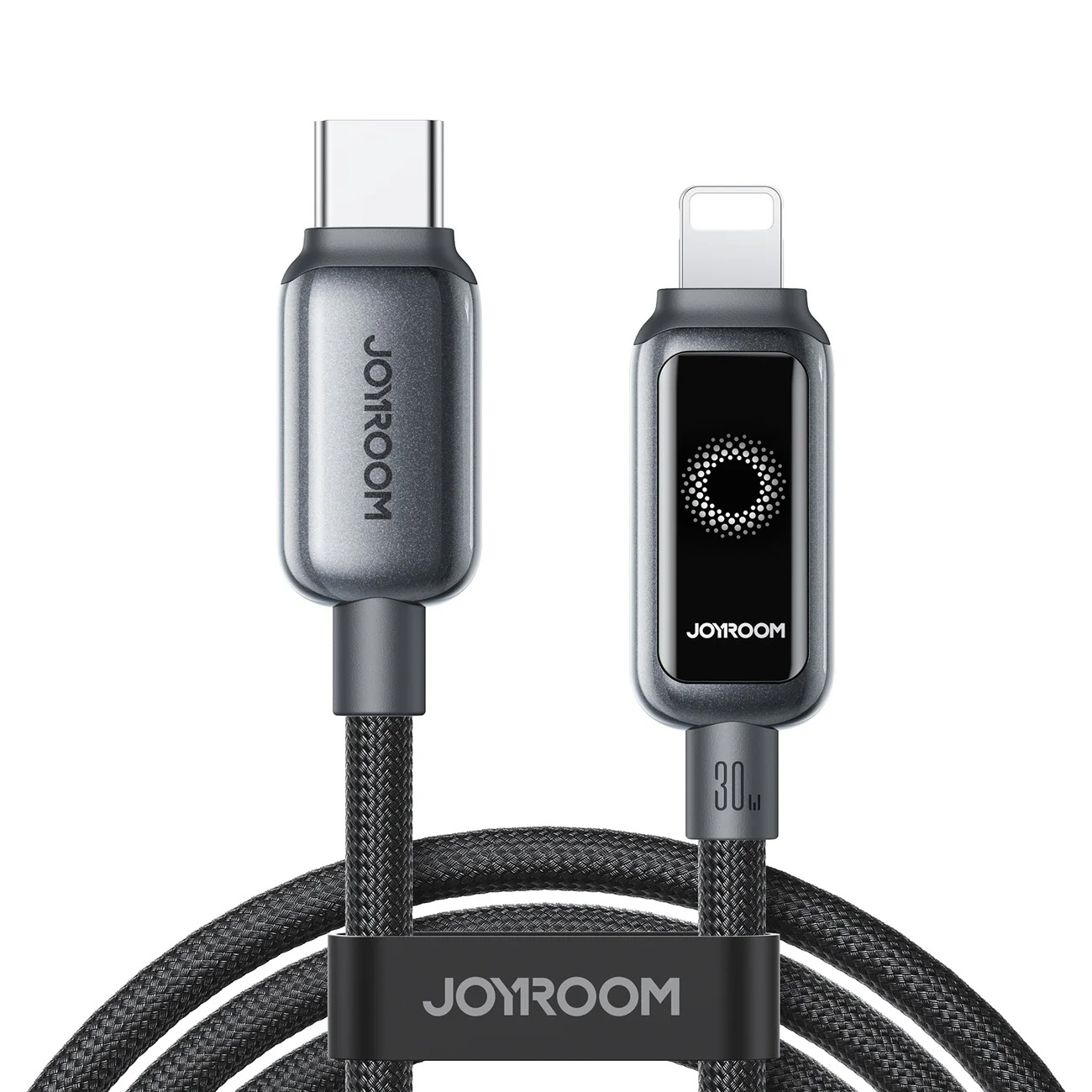 Joyroom S-A55 StarFlight USB-C–Lightning kabelis, 30 W, 1,2 m, juodas
