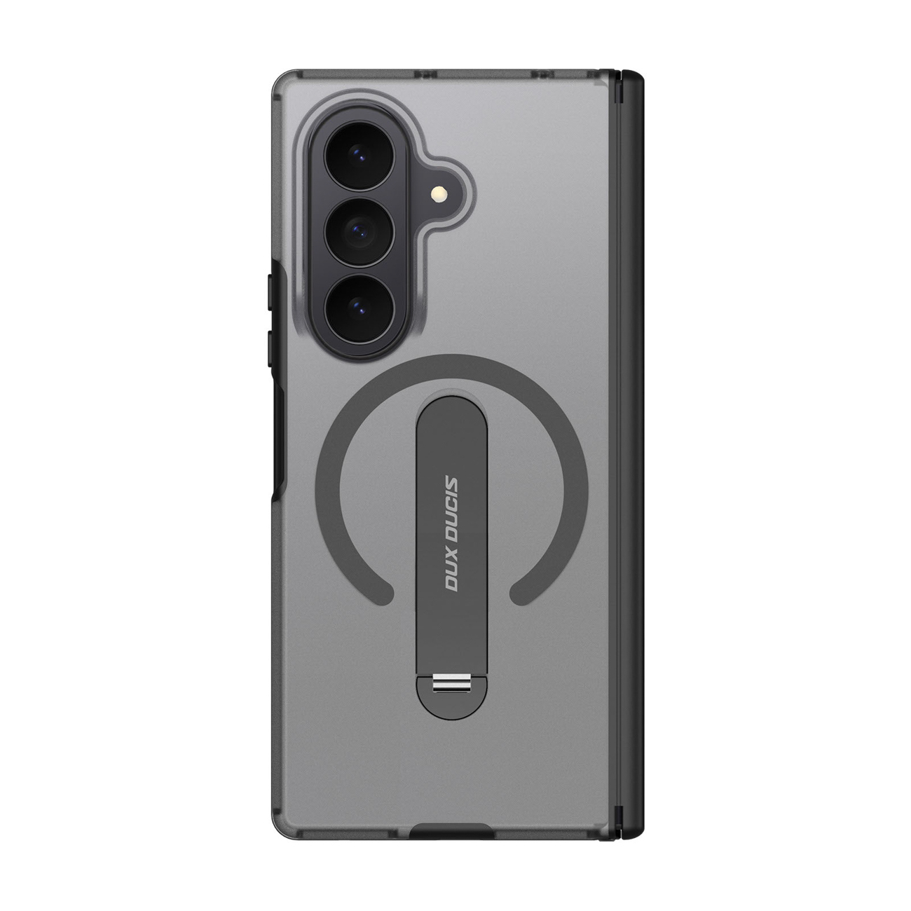 Dux Ducis Kind dėklas, skirtas Samsung Galaxy Z Fold 8 Ultra / Z Fold 7, su stovu, suderinamas su MagSafe – juodas