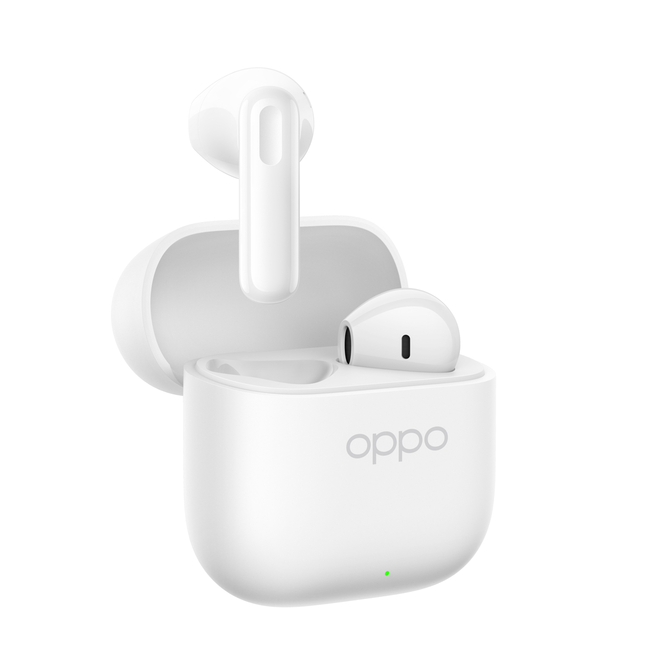 OPPO tikrai belaidės ausinės Enco Buds3 Bluetooth, įstatomos į ausis, mikrofonas, sniego balta, belaidės