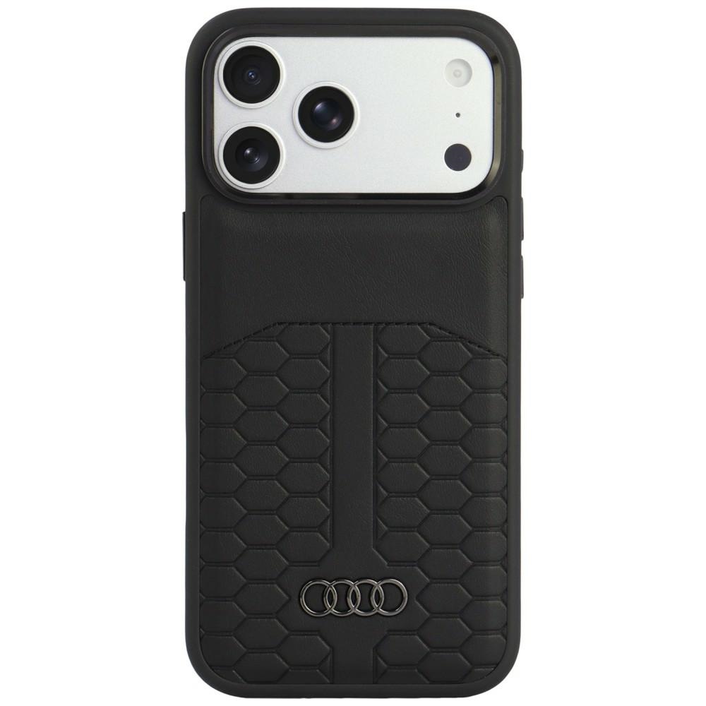 Audi odinis dėklas, skirtas iPhone 18 Pro Max / 17 Pro Max, suderinamas su MagSafe – juodas