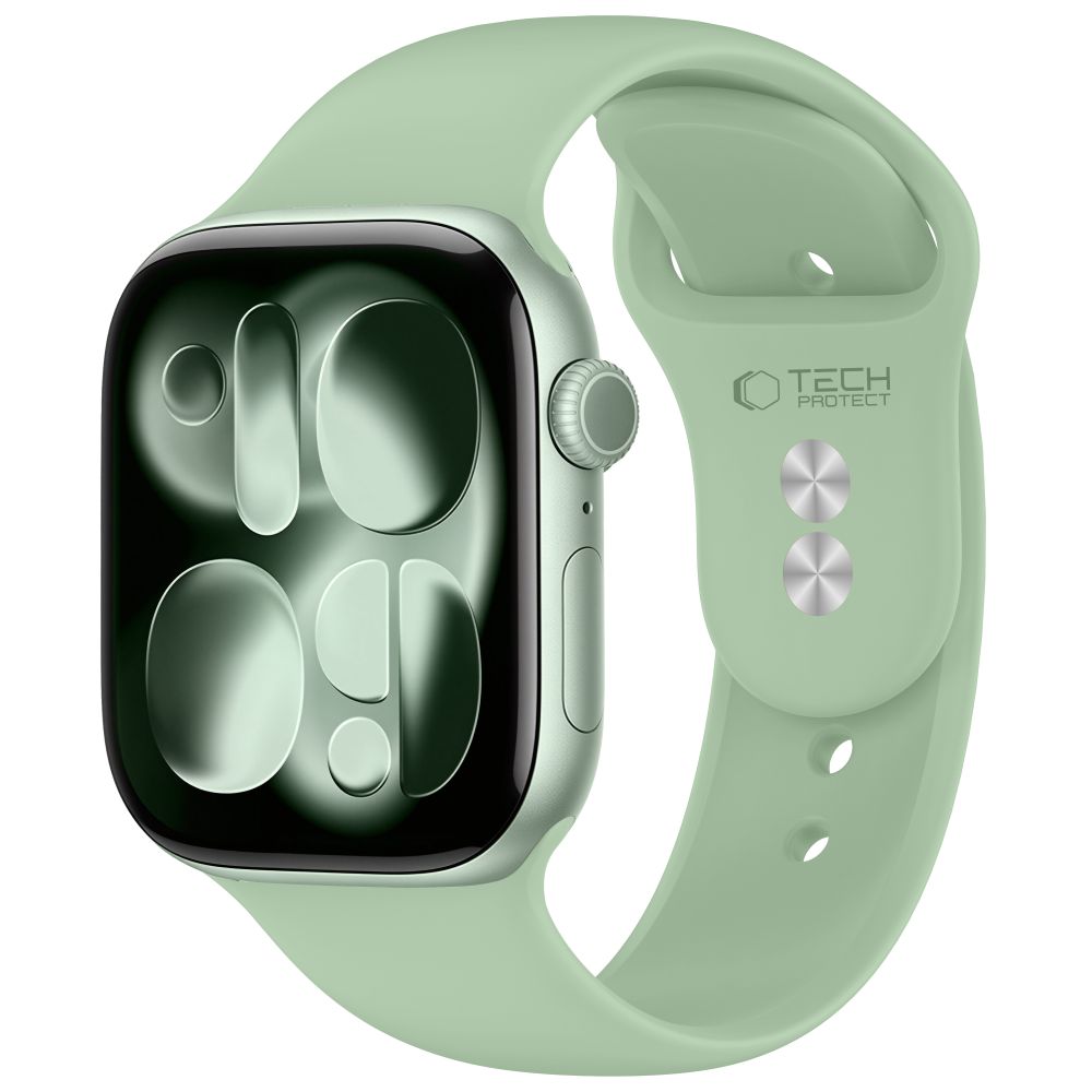 Силиконовый ремешок Tech-Protect для Apple Watch 40/41/42 мм, светло-зелёный