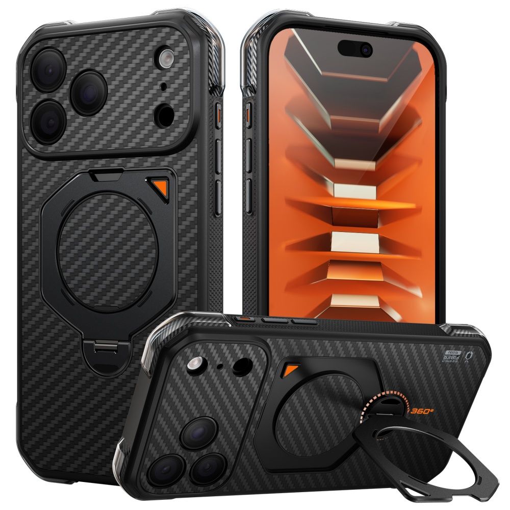 Supcase UB Aero MagSafe Aramid  iPhone 18 Pro Max / 17 Pro Max dėklas, juodas