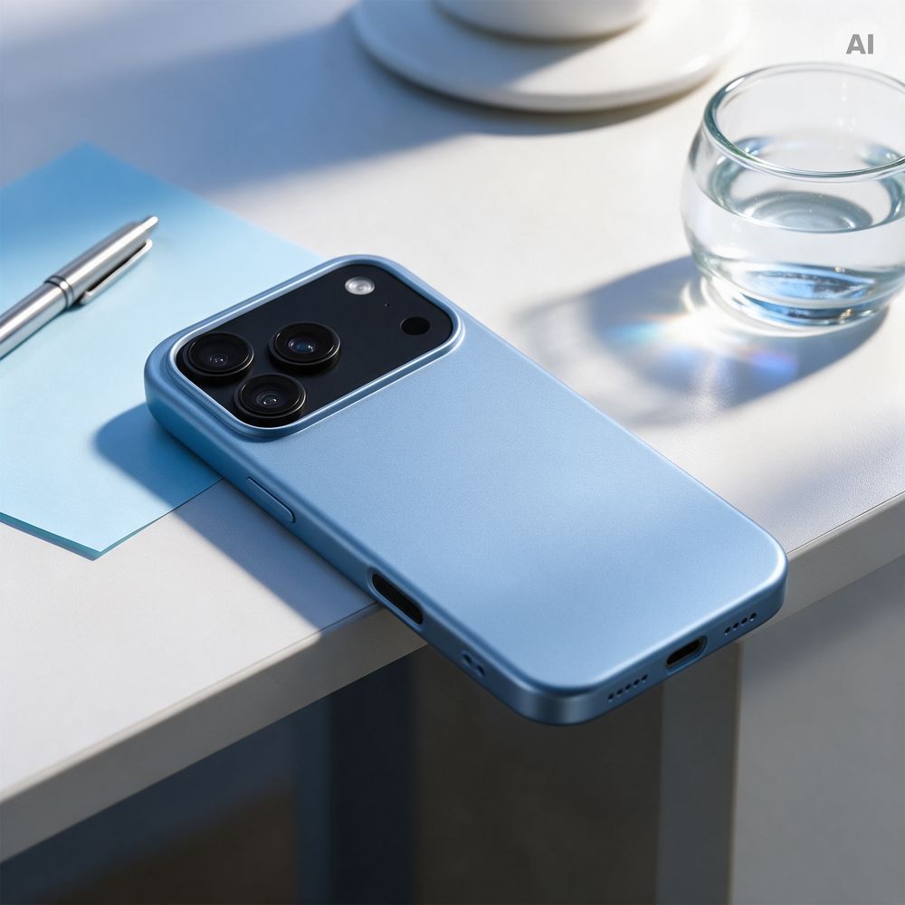Dėklas, skirtas iPhone 18 Pro / 17 Pro: Silicone, spalva – šviesiai mėlyna