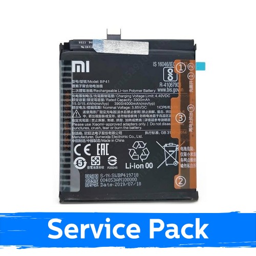 Akumuliatorius skirtas Xiaomi Mi 9T / BP41 (Service Pack)