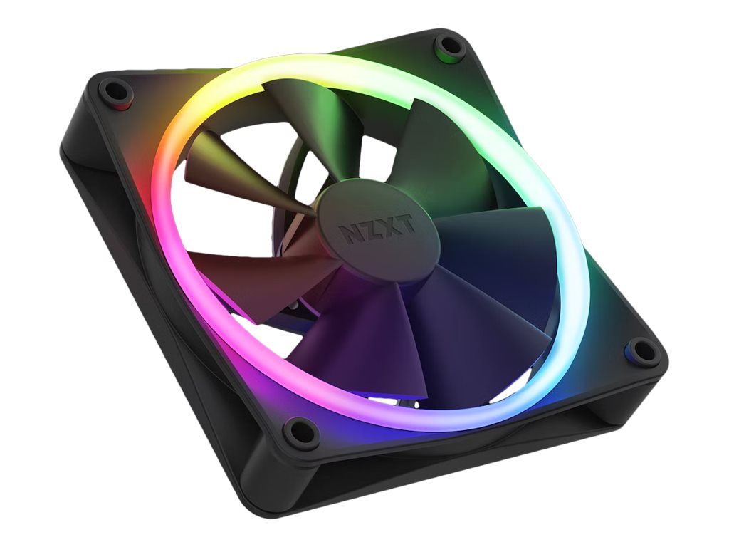 NZXT F120 RGB – trijų 120 mm ventiliatorių rinkinys, juodas (RF-R12TF-B1)