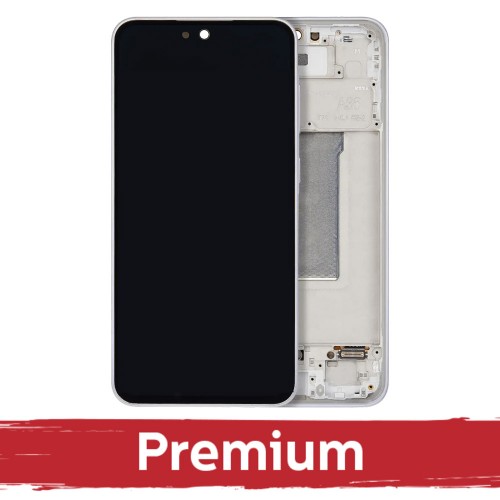 Ekranas skirtas Samsung A366 A36 5G su rėmeliu / Lavender / OEM