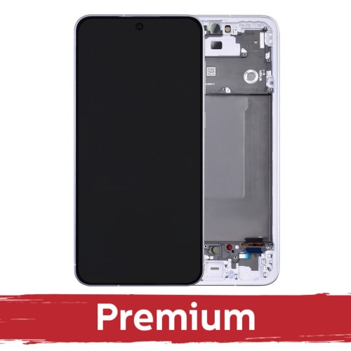 Ekranas skirtas Samsung A566 A56 5G su rėmeliu / Lightgray / OEM